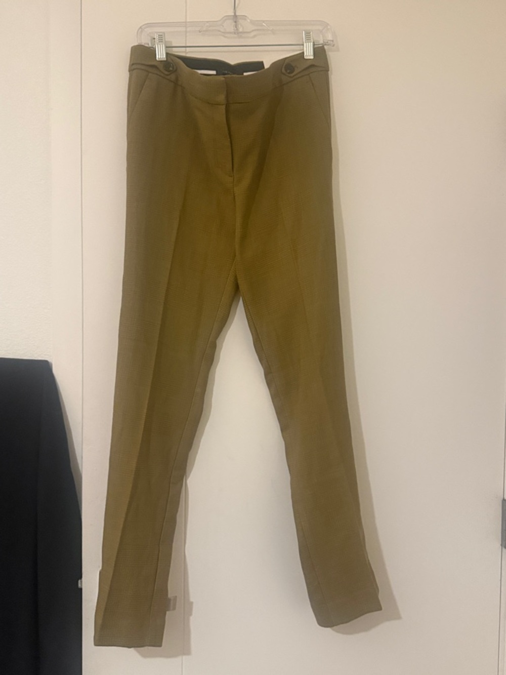 Ann Taylor Olive Green Tailored Straight Pants